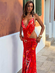 ETNA MAXI DRESS FUEGO