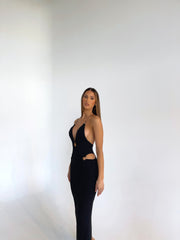 JADORE MAXI DRESS BLACK - OUTCAST EXCLUSIVES